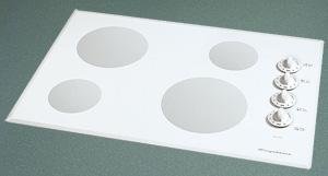 Frigidaire FEC30S6AS 30" Smoothtop Electric Cooktop with Radiant Ribbon Elements & Removable Control Knobs: White on White