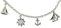 Sterling Silver Nautical Charm Bracelet