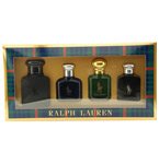 RALPH LAUREN VARIETY SET by Ralph Lauren Gift Set for MEN: SET-4 PIECE VARIETY WITH POLO DOUBLE BLACK 1.3 OZ & POLO BLUE MINI & POLO BLUE MINI & POLO BLACK MINI & POLO MODERN RESERVE MINI