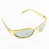 - Gold Wrap Around Sunglasses - by Century Novelty