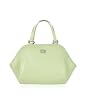 Pierre Cardin Jeweled Logo Pastel Green Leather Handbag