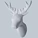 Cabanaz Retro Wandhaken Hirsch Farbe weiss
