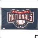 3 x 5 Feet Washington Nationals Nylon - indoor MLB Flag Made in US.