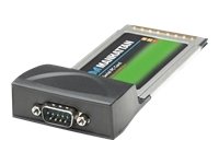 MANHATTAN Serielle PC Karte Stellt einen zusaetzlichen seriellen DB9 Port RS232 zur Verfuegung Passend fuer 32 bit Cardbus Typ II