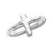 Sterling Silver Solid CrossRing