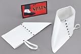 NEW WHITE GANGSTER SPATS AL CAPONE FANCY DRESS SHOE TOP