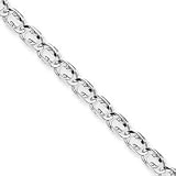 14k 7mm Hand-polished Fancy Link Chain Necklace - 20 Inch