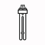 18WTwo Loop Flourescent Light Bulb