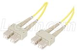 50/125 Colored Fiber Optic Duplex Cables with LC, SC and ST Connectors