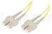50/125 Colored Fiber Optic Duplex Cables with LC, SC and ST Connectors