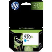 HP 920XL Cyan Officejet Ink Cartridge in Retail Packaging