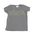 Boy's Charcoal Gray Infant T-Shirt with ABCs Design - 12 Months