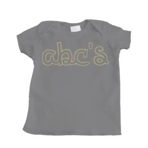 Boy's Charcoal Gray Infant T-Shirt with ABCs Design - 12 Months