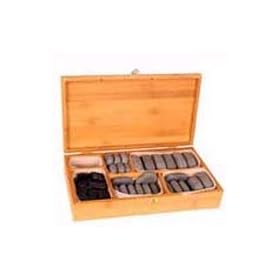 Hot Stone Massage Set - 45 Hand Polished Basalt Stone Set (Free P&P)