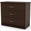 South Shore 3159033 Step One 3 Drawer Dresser - Chocolate