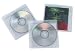 CD Sleeves, 100/Pack, White/Clear