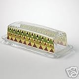 Pfaltzgraff Tempe Glass Covered Butter Dish