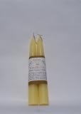 Solid Beeswax Ivory Tapers 6 Inch (Pair)
