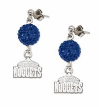 Denver Nuggets Ovation Crystal Earrings