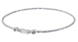 Phiten Titanium Necklaces (22, Dark Gray/White)