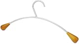 Alba PMCIN6 Wall Costumer Hangers, Six Per Set, Metal/Wood, Gray/Mahogany