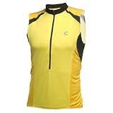 Cannondale Men's Classique Sleeveless Cycling Jersey (Yellow, Large)