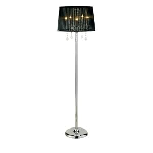 Adesso Cabaret Floor Lamp, Chrome by Adesso