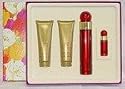 360 Red by Perry Ellis for Women 4 Piece Set Includes: 3.4 oz Eau de Parfum Spray + 3.0 oz Body Lotion + 3.0 oz Shower Gel + 0.25 oz Eau de Parfum Spray