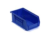 Akro Bins Stacking Bin 4-1/8 X 7-3/8 X 3 Blue. Package of 24