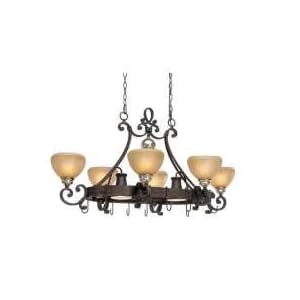 8 Light Pot Rack