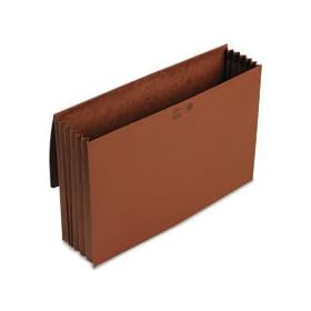 Smead 71075 - 5 1/4 Inch Expansion Wallet, Redrope, 14 3/4 x 9 1/2, Redrope-SMD71075