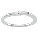 14K White Gold Bridal Engagement Band Ring
