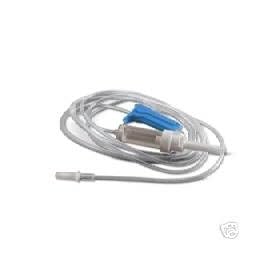 Hospital IV Administration Set 10Dr/ml 100" w/ Injection Site, Pair
