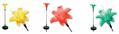 ACE Hardware-EXHART SOLAR 53512 LIVING ACCENTS SOLAR LILY FLOWERS - 15 PK/3