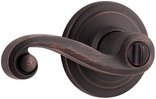 Kwikset #730LL 11P CP Bronze Lido Privacy Lever