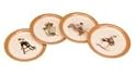 WESTERN Vintage cowboy DINNERWARE SET 4 SALAD PLATES