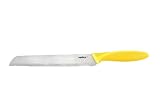 Zyliss Bread Knife with Blade Cover, Yellow