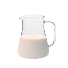 Trendglas Milchkrug / Saftkrug aus Borosilikatglas, 1,2 l