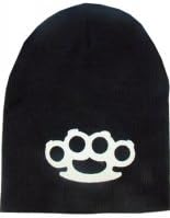Outer Rebel Fashion Beanie- Black with Brass Knuckles
