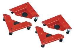 Industrial Grade 2TUT2 Corner Dolly, Cabinet, 1320 Lb, PK 4