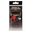 Matzuo Model 213 Red Chrome Snelled Eye Up Circle Hook 6 Pack Size: 1/0