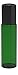 6 Pack - Empty Roll on Glass Bottles [Stainless Steel Roller] 10ml Refillable Color Roll On for Fragrance Essential Oil - Metal Chrome Roller Ball - 10 ml 1/3 oz - Green Color
