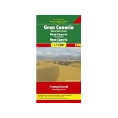 Gran Canaria. Autokarte. 1:75 000.: Kanarische Inseln. Auto- und Freizeitkarte. Touristische Informationen, Naturschutzgebiete, Wanderwege
