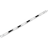 Men's Stainless Steel & Genuine Onyx Bracelet