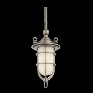 Hudson Valley Lighting 6521-AN New Canaan - One Light Pendant, Antique Nickel Finish with Opal/Glossy