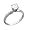 14K White Gold .75CT Round Brilliant Diamond Solitaire Ring Size:6