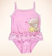 Tatty Teddy Scoop Neck Frill Swimsuit