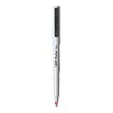 Stick Roller Pen, Gray Barrel, Red Ink, Fine Point, 0.70 mm