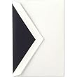 Pearl White Kent Envelopes with Black Liner