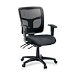 Managerial Mid-Back Chair,Mesh,27-1/2"x27-1/2"x40-1/2",Black